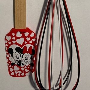Valentine's Mickey and Minnie Spatula and Whisk set